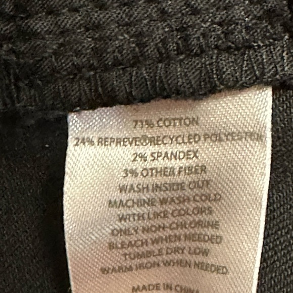 Women’s Dip 20W 2X Black Denim Jeans Bermuda Shorts Rolled Hem Stretch Mid Rise - Picture 11 of 11